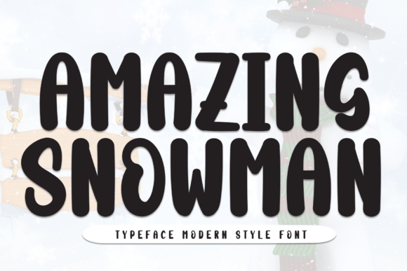 Amazing Snowman Font: A Friendly Typeface for Web Design