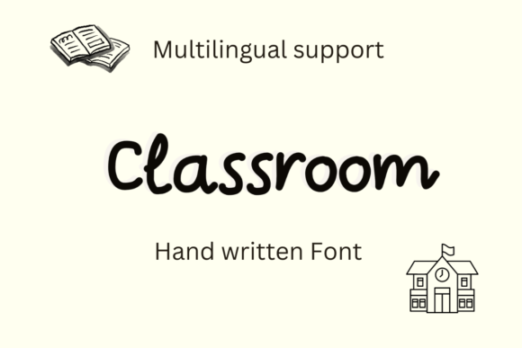 Classroom: A Handwritten Font for Editorial Design