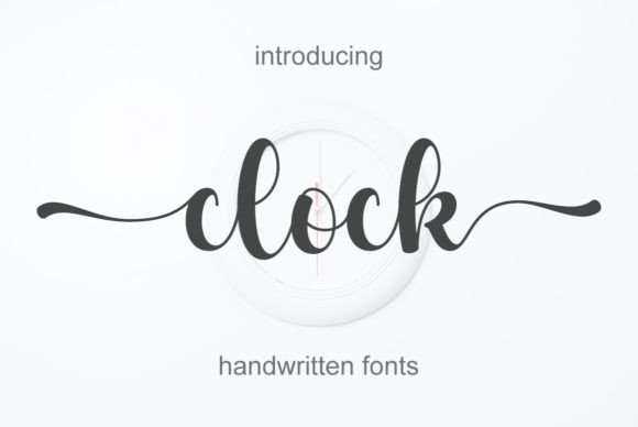 Clock Typeface: A Polished Script for Small Business Branding