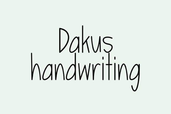 Dakus Font: A Whimsical Handwritten Typeface for Makers