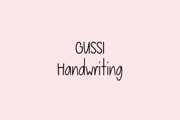 Gussi: A Handwritten Typeface for Editorial Warmth