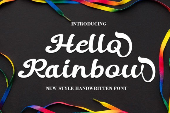 Hello Rainbow: A Designer's Take on Vibrant Script Typography