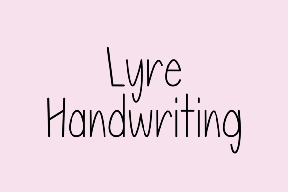 Lyre Font: A Whimsical Typeface for Handmade Brands