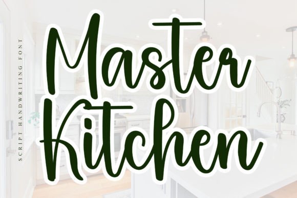 Master Kitchen: A Modern Handwritten Font for Web Design