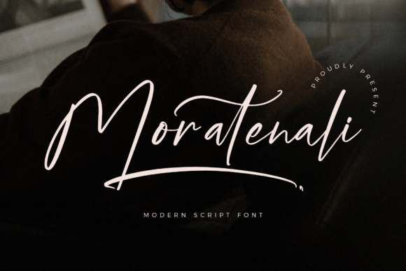 Moratenali: A Modern Script Font for Editorial Design
