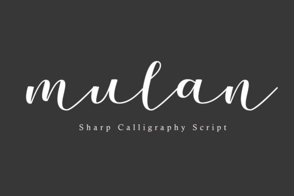 Mulan Font: Elegant Script for Editorial Design