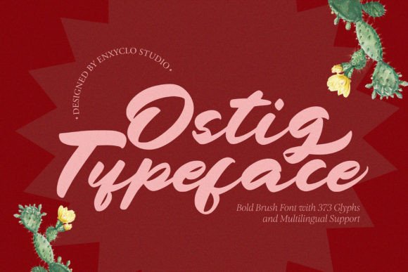 Ostig: A Bold Brush Typeface for Editorial Impact