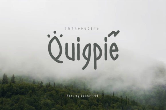 Quigpie: A Playful Handwritten Font for Editorial Design