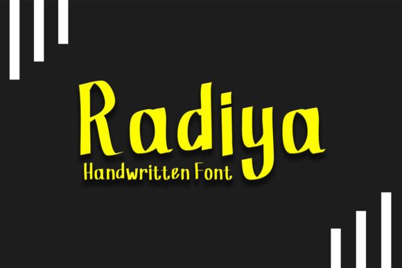 Radiya: A Handwritten Typeface for Modern Web Design