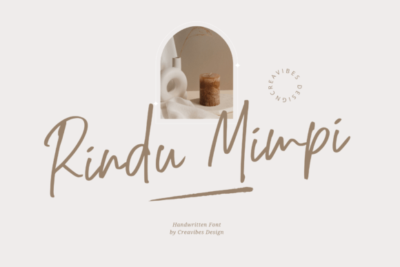 Rindu Mimpi: A Script Font for Editorial Elegance