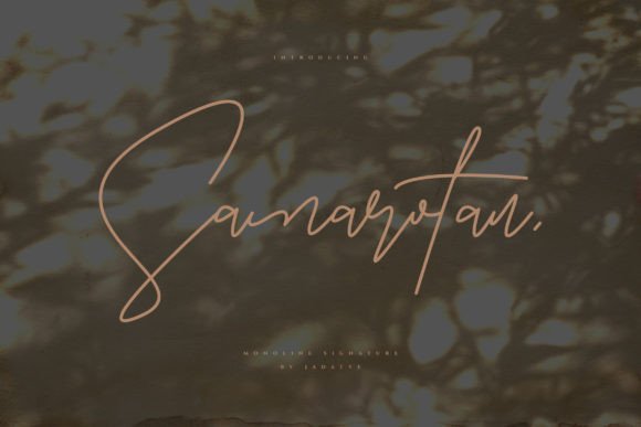 Samarotan: The Monoline Script Font for Scroll-Stopping Marketing
