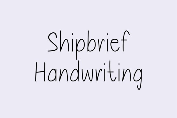 Shipbrief: The Handwritten Font for Crafters & Sellers