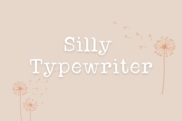 Silly Typewriter: A Modern Handwritten Font for Crafters