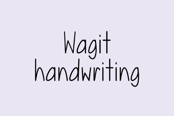 Wagit: A Friendly Handwritten Font for Your Brand