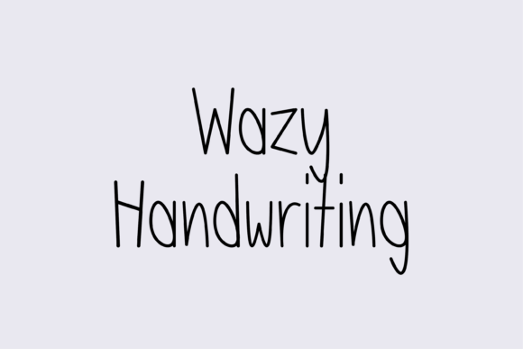 Wazy: A Handwritten Font for Authentic Brand Identity