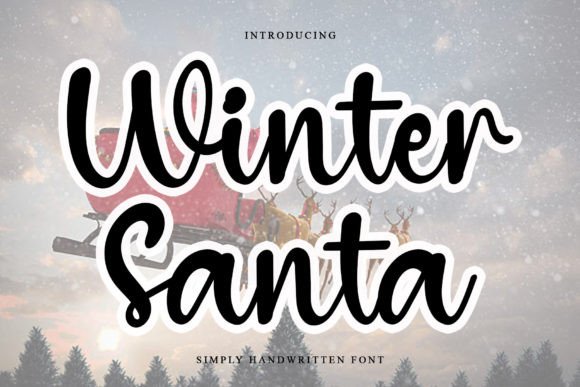 Winter Santa: A Refined Script Typeface for Editorial Design